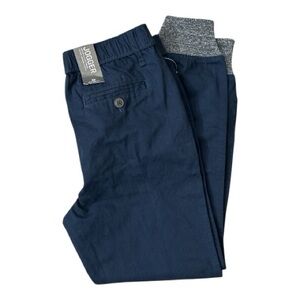 Aeropostale Dark Blue Jogger Casual Pants Zip Closure Drawstring